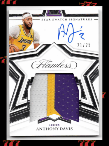Anthony Davis 2021-22 Flawless Star Swatch Signatures #21/25 